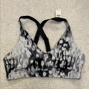 Aerie Black and Gray Bikini with Artistic Design